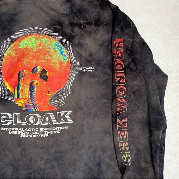 CLOAK Intergalactic Expedition Toe Dye Hoodie - Picture 9 of 11